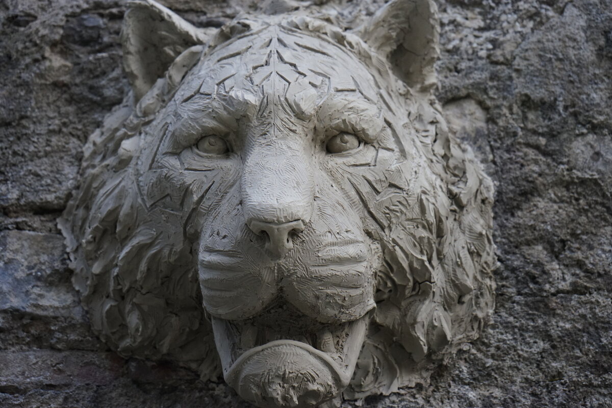 Semiostalgia P0012 — Sculpture fraîche, en terre crue, filasse végétale, grillage à poule, Saint-Antonin-Noble-Val