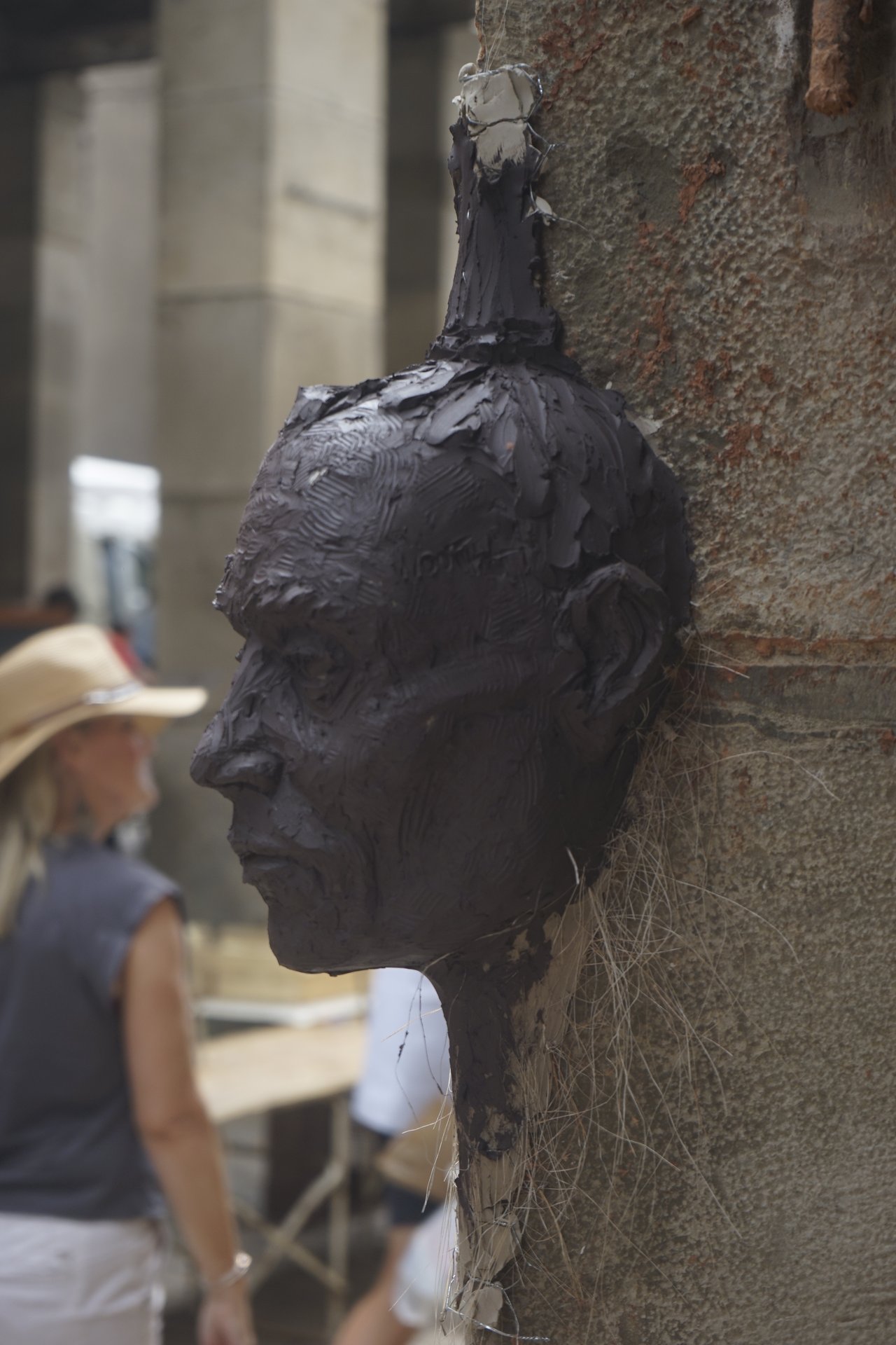 Retrait des sculptures Semiostalgia — documentation photographique, juillet 2026