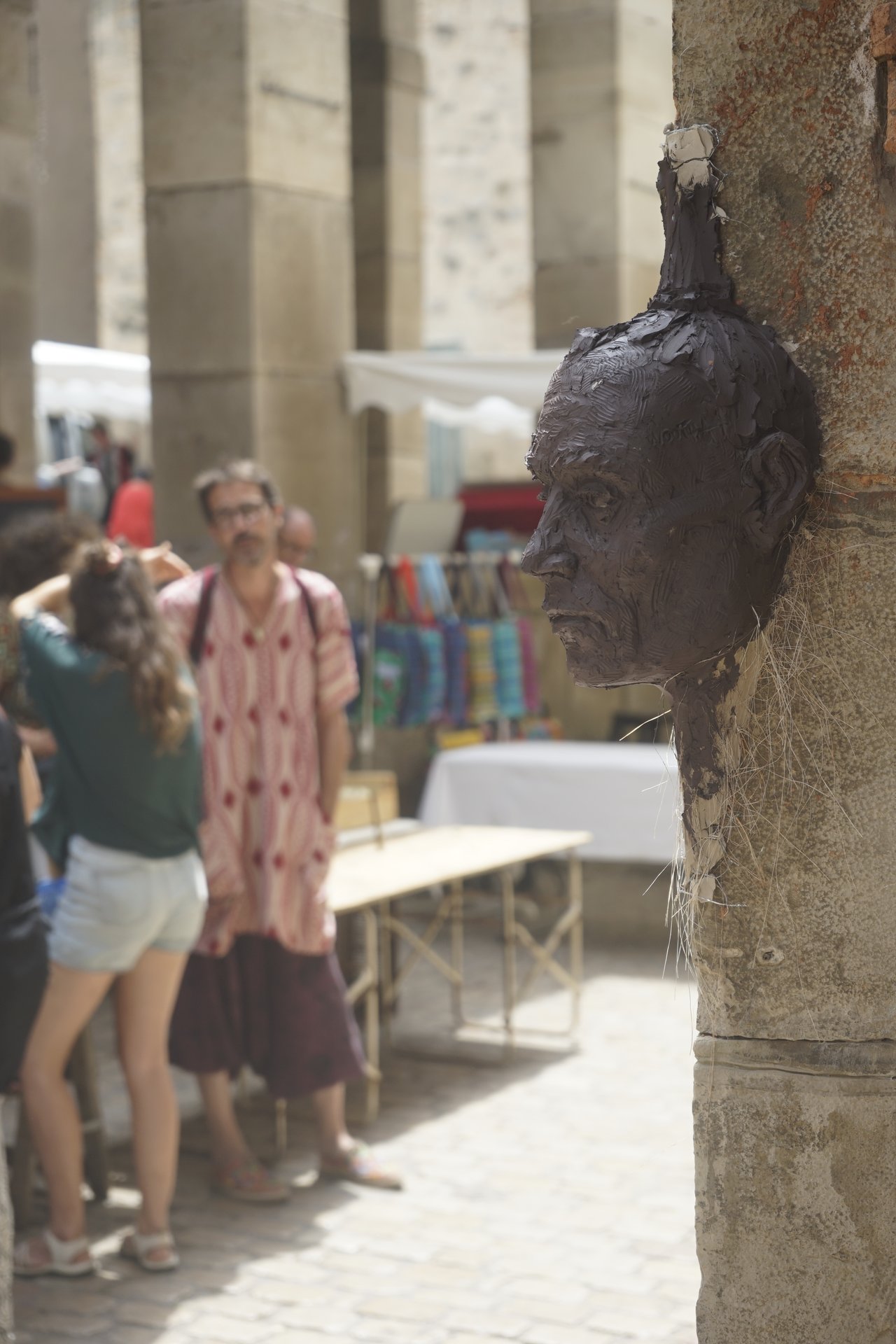 Retrait des sculptures Semiostalgia — documentation photographique, juillet 2026