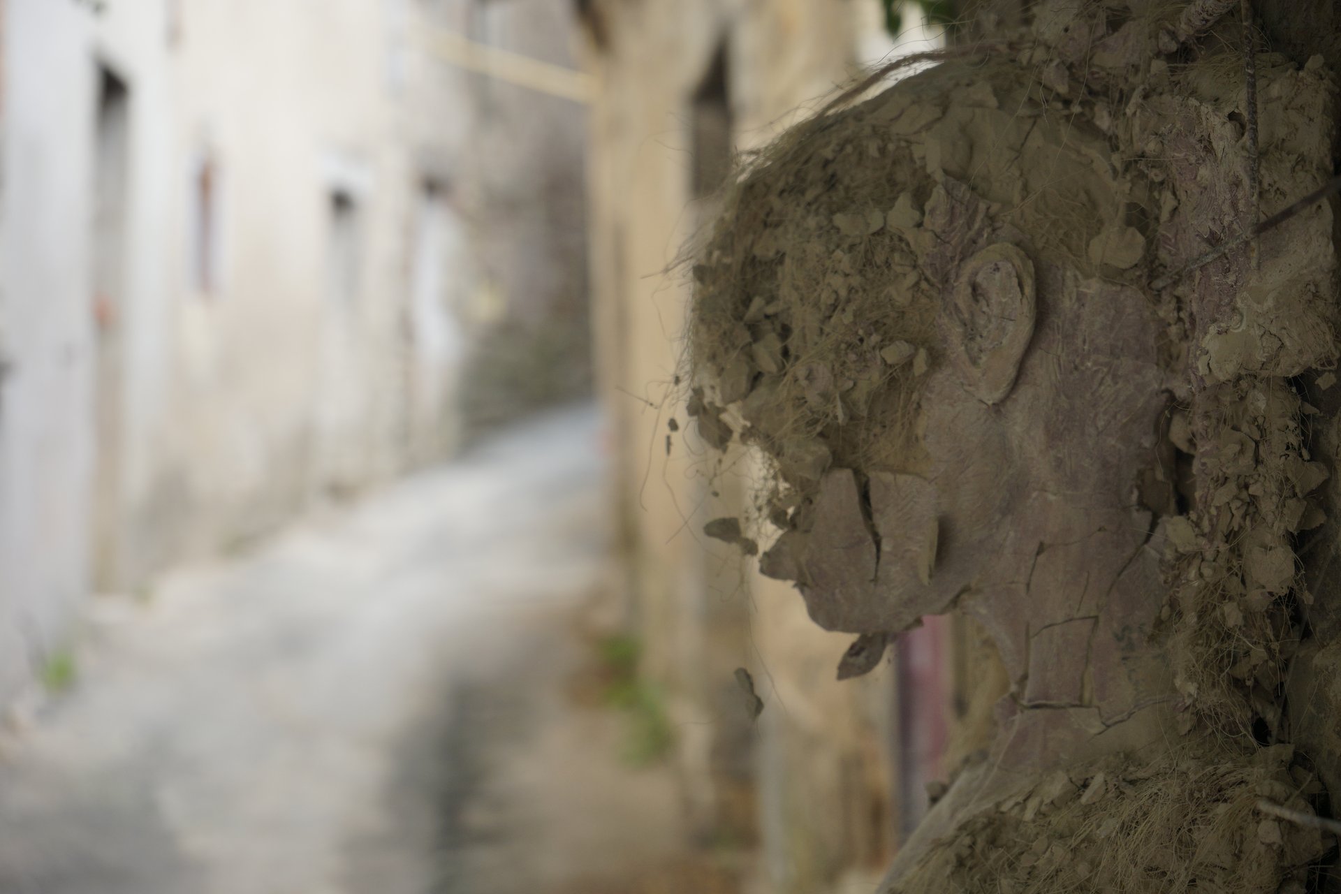 Retrait des sculptures Semiostalgia — documentation photographique, juillet 2026