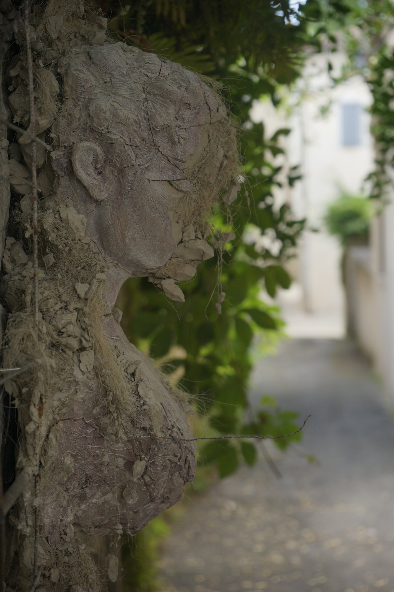 Retrait des sculptures Semiostalgia — documentation photographique, juillet 2026