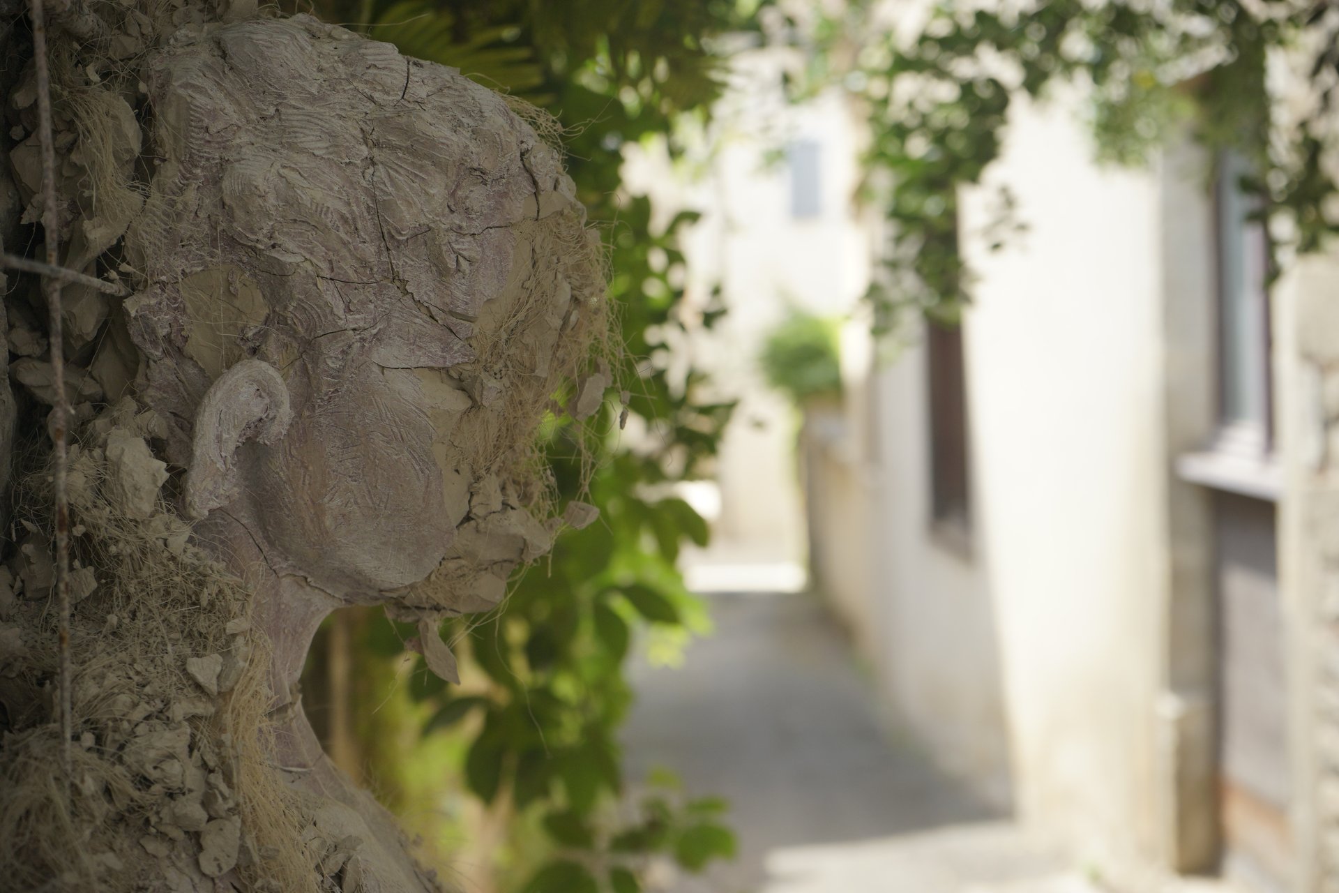 Retrait des sculptures Semiostalgia — documentation photographique, juillet 2026